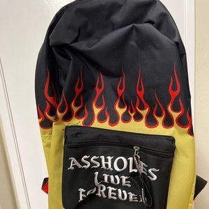 Linda findgold A**holes live forever backpack